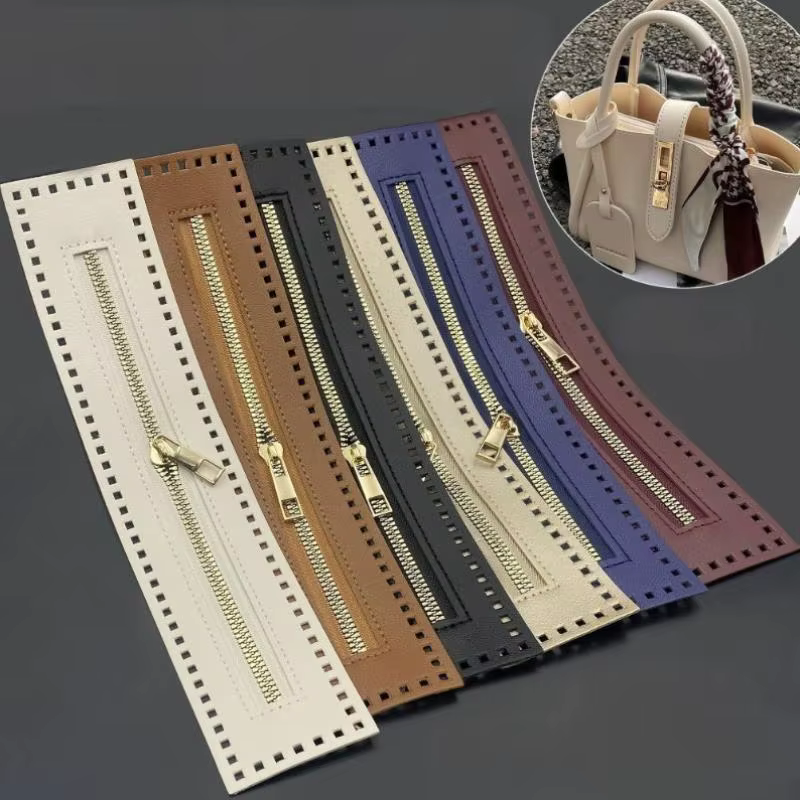 Sac à main utilitaire en cuir à double face de 27 cm avec fermeture éclair