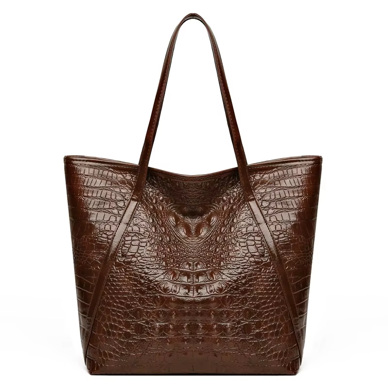 Sac fourre-tout Simple et polyvalent imprimé Crocodile