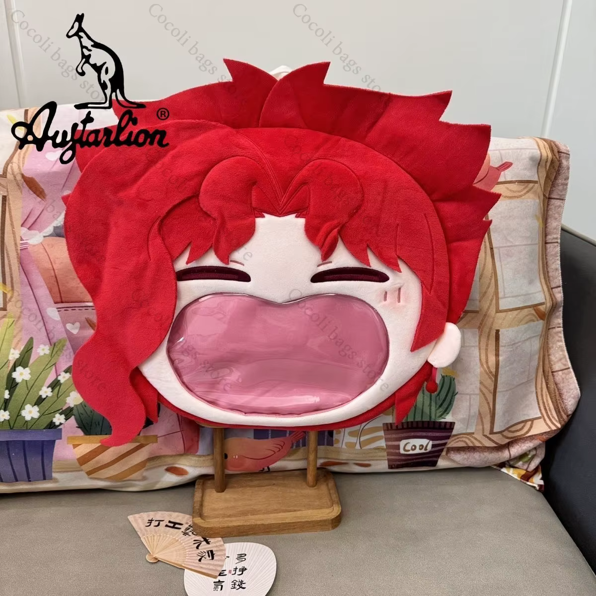 Anime JoJo's Bizarre Adventure Kakyoin Noriaki Ita sac à dos Kawaii avec poche transparente Itabag sac à dos femme sac