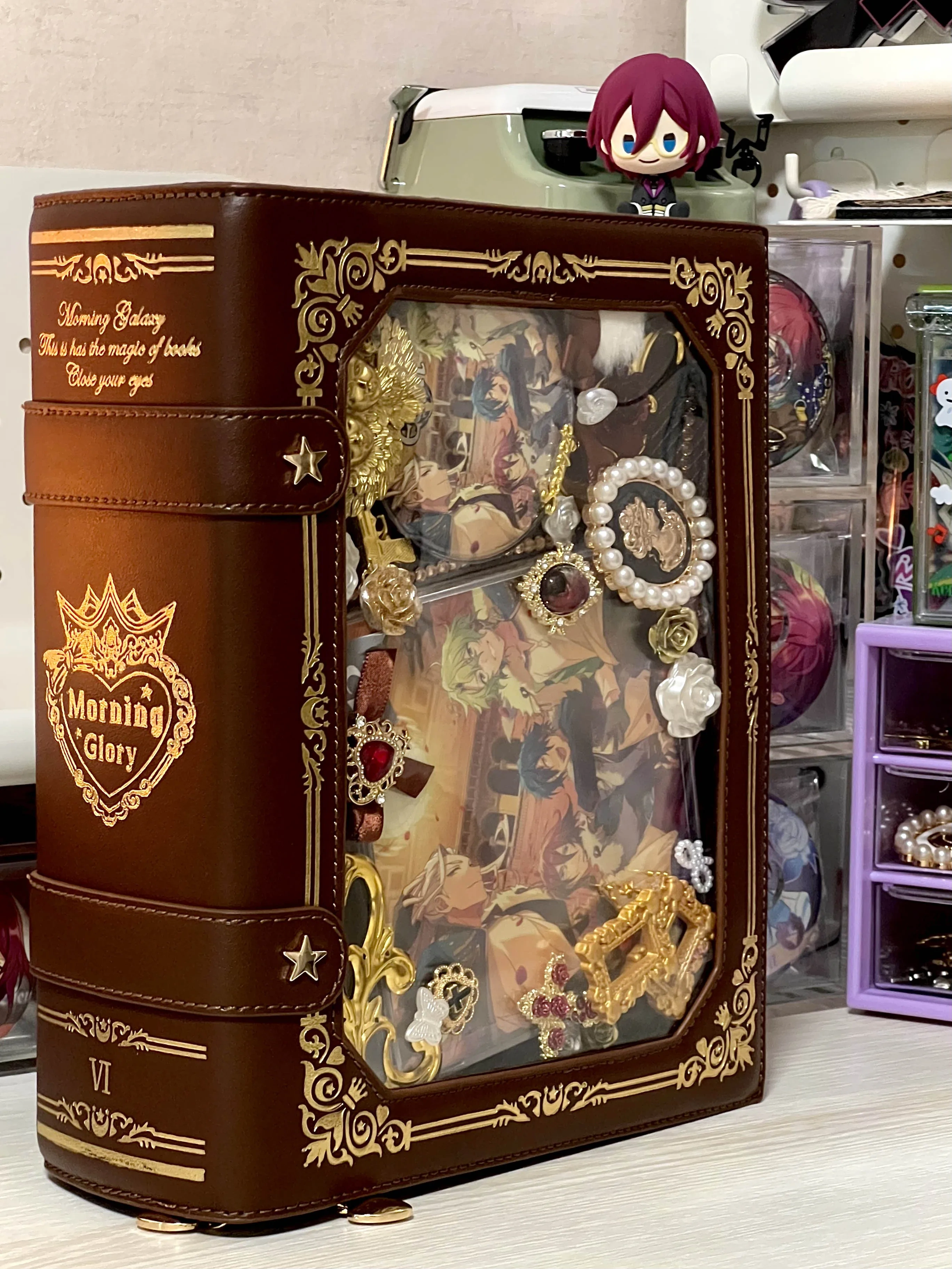 Original mignon livre magique Itabag Vintage bronzant carré épaule sacs à bandoulière doux étudiants collège Bolsos sac de messager