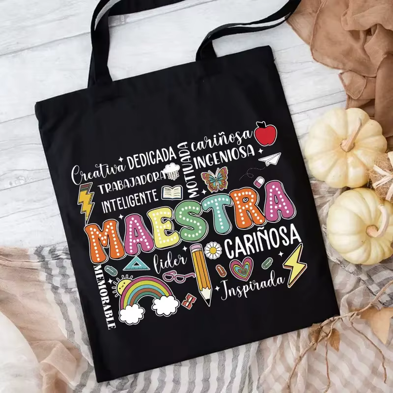 Sac fourre-tout en toile « Maestra » espagnole