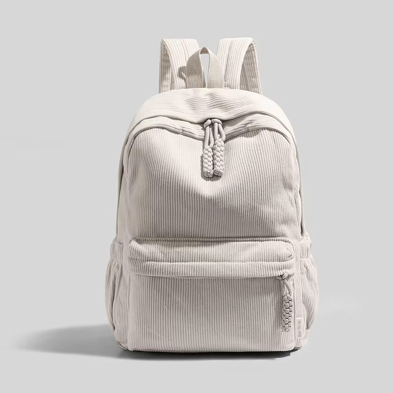 Sac à dos en velours côtelé tendance