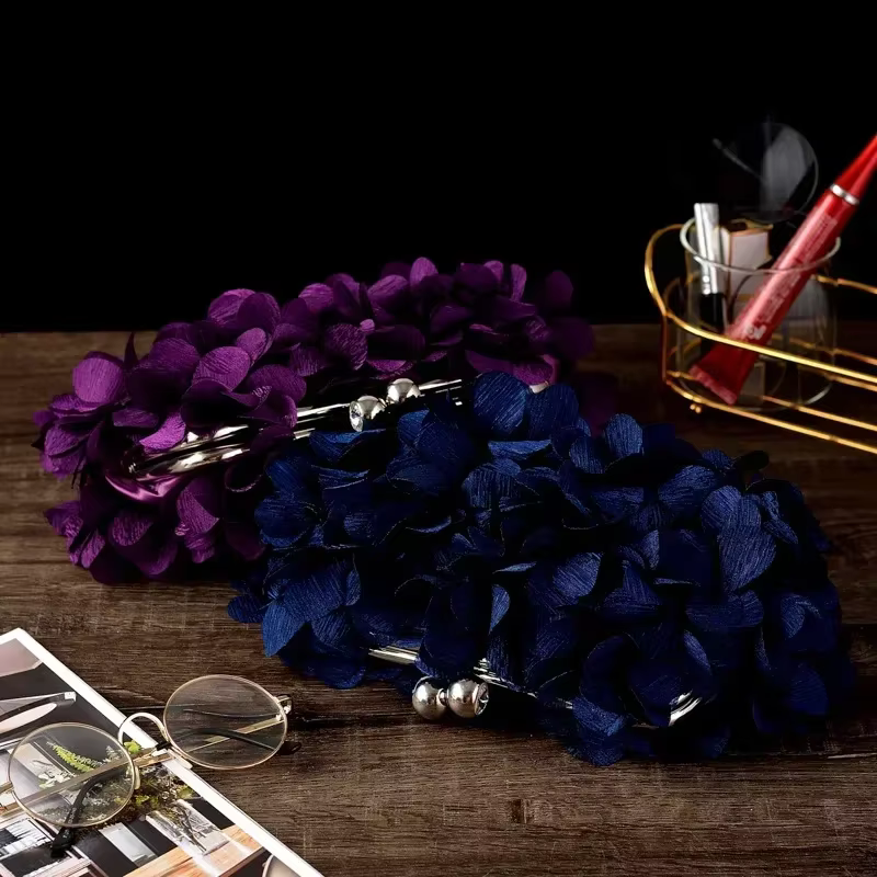 Pochette florale pour robe de mariée pour femme