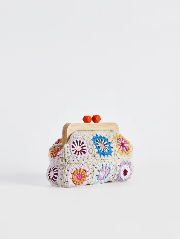 Pochette crochet granny pour femme
