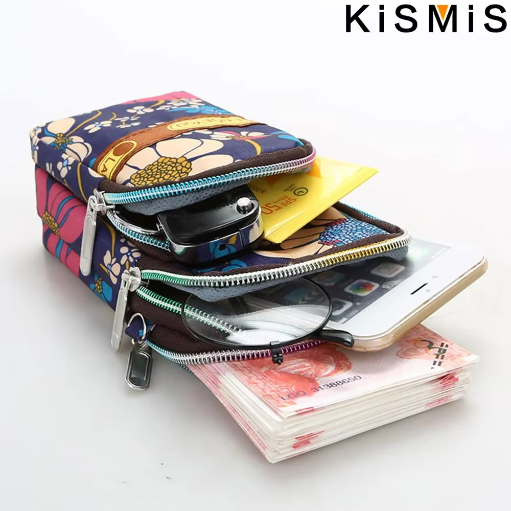 KISMIS 7 Style mode femmes sport sac carré Mini pochette pour téléphone portable bandoulière sacs à bandoulière (épaule/cou suspendu/poignet)