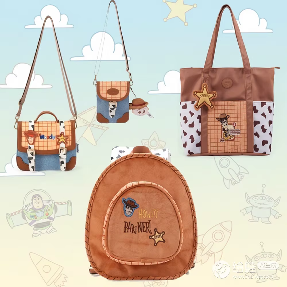 Sac à bandoulière en forme de chapeau de cowboy Woody de Toy Story 5