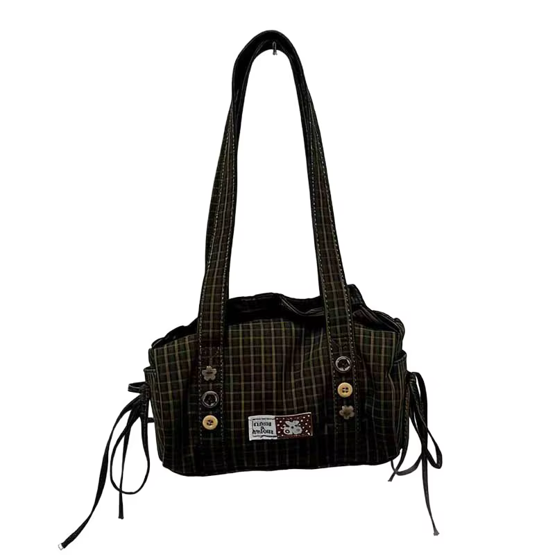 Sac à main à carreaux Orange Girl 2026