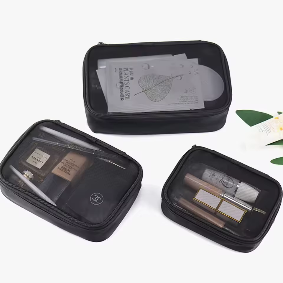 Sac de maquillage noir pour femmes