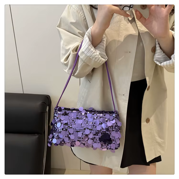 Sacs à bandoulière à paillettes pour femmes