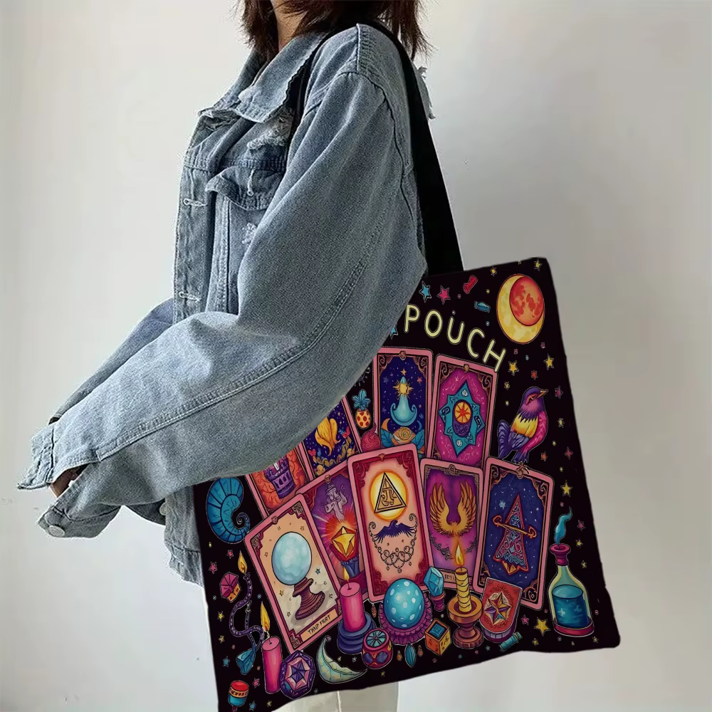 La pochette de Tarot sac à main vibrant sac fourre-tout décoratif sac à bandoulière à usage quotidien décontracté