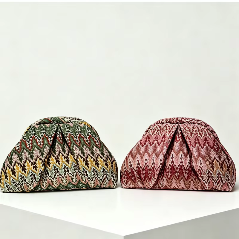 Sac à main tissé vintage français