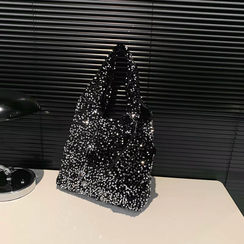 Sac fourre-tout à paillettes pour femme