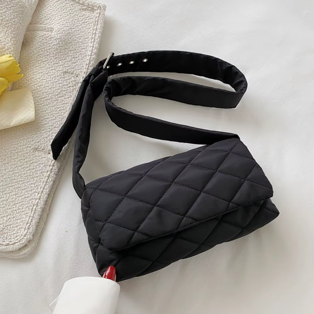 Sac fourre-tout matelassé en coton rembourré pour femme