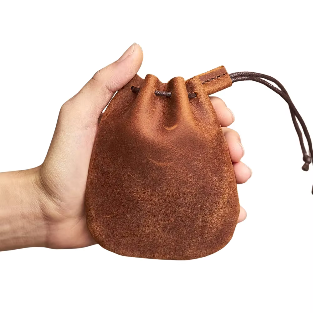 Porte-monnaie en cuir véritable pour hommes et femmes