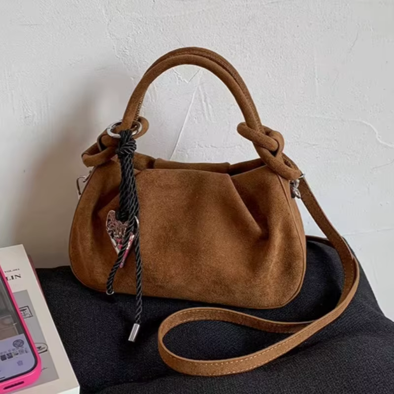 Petits sacs à bandoulière en cuir suédé tendance pour femmes 2026