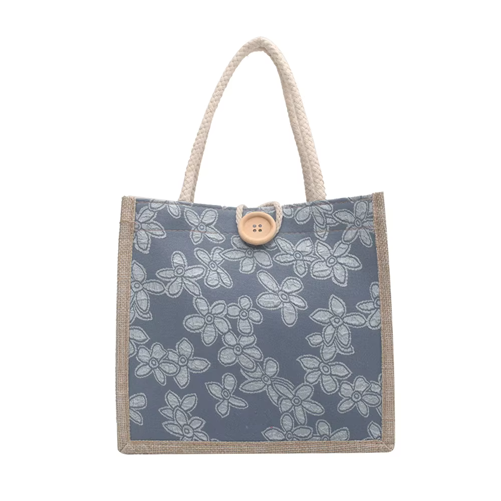 Sac à main en lin portable pour femme