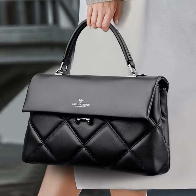 Sacs à main coréens en cuir souple pour femmes