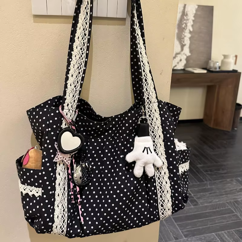 Sac à bandoulière en toile Vintage coréen pour femmes