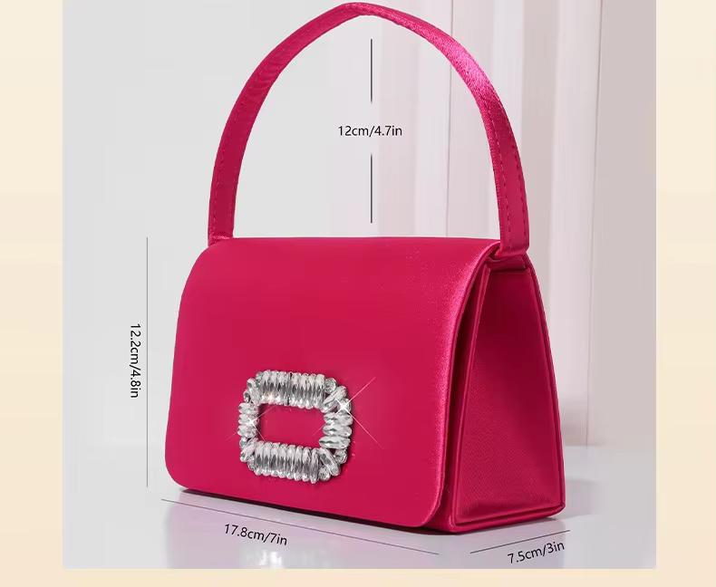 Nouveau sac de soirée en imitation soie