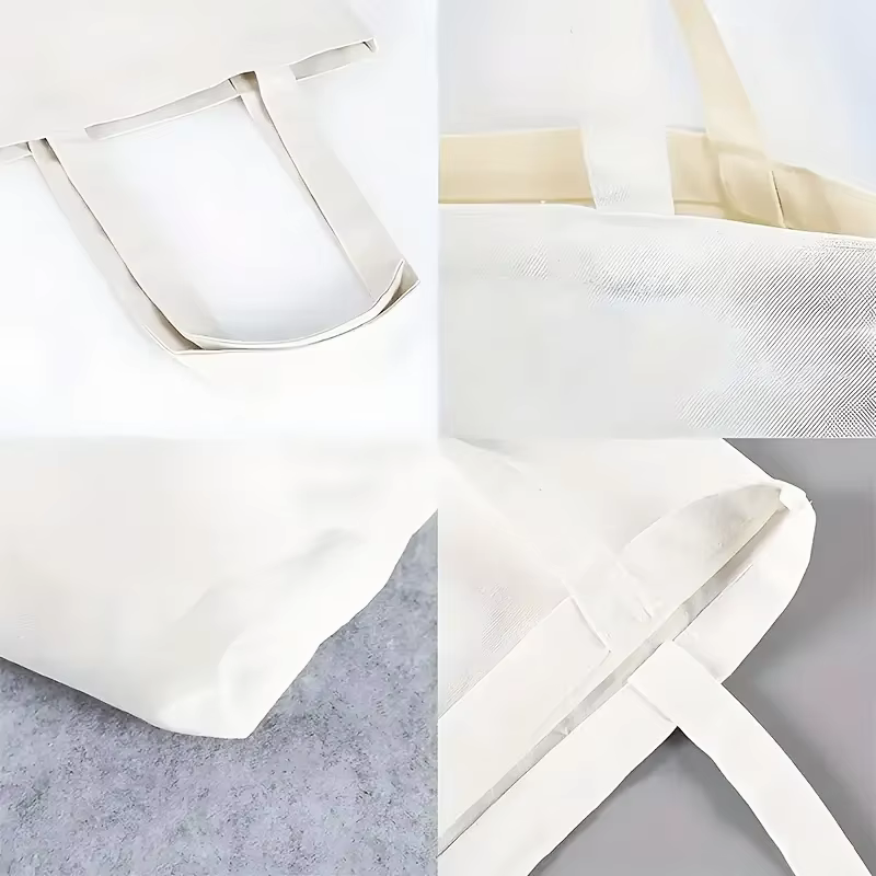 Sac à main esthétique en toile au crochet pour grand-mère - Sac à bandoulière réutilisable écologique avec imprimé