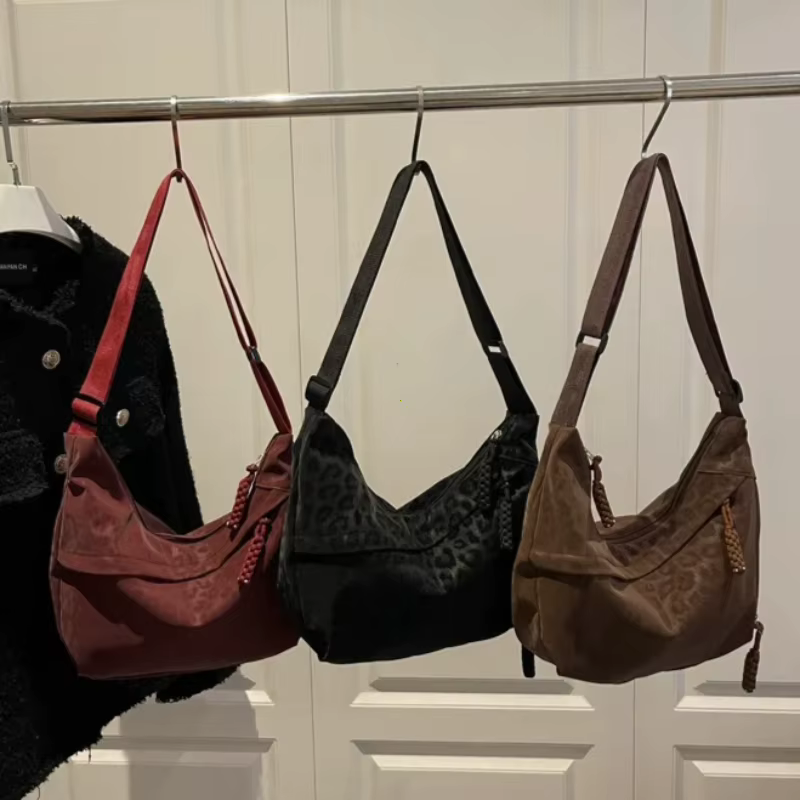 Sac à bandoulière imprimé léopard pour femmes