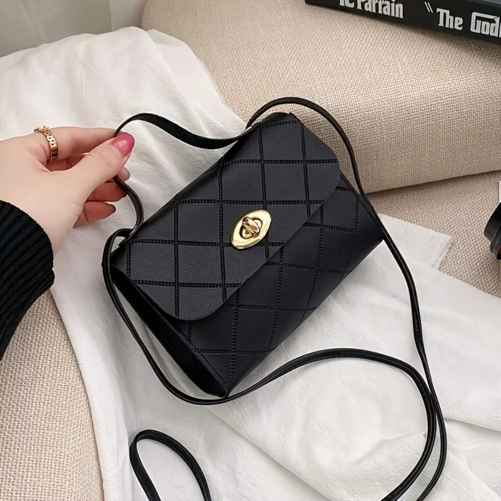 Sac carré matelassé en diamant de Style coréen pour femmes