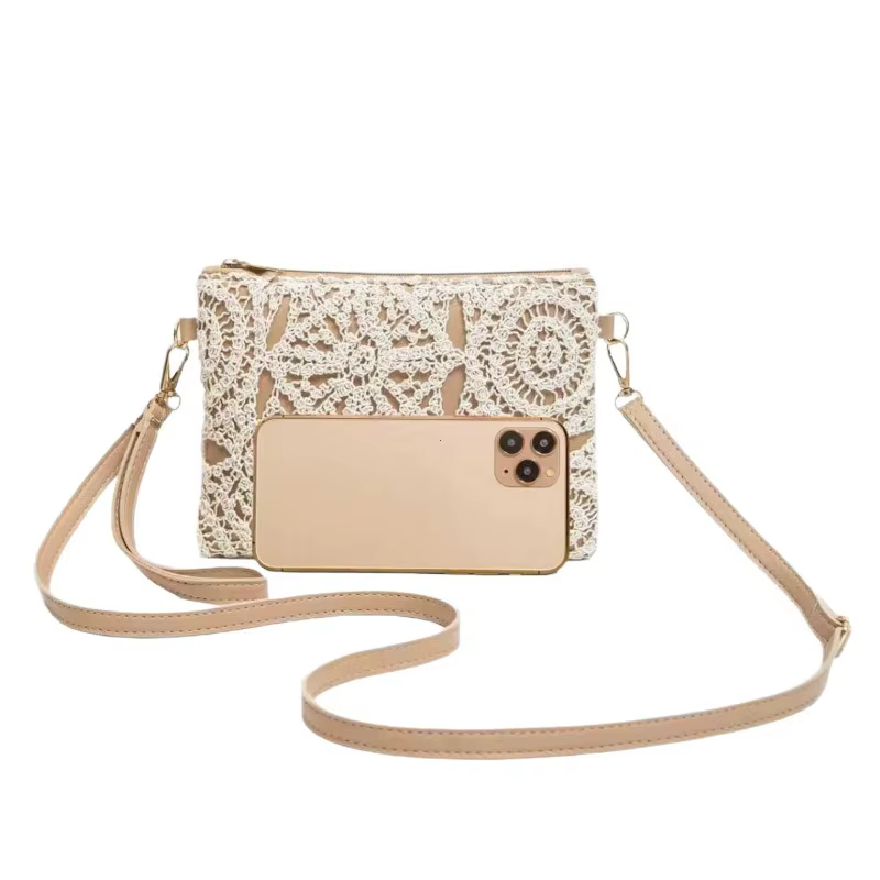 Sac à bandoulière tressé ajouré style bohème 2026