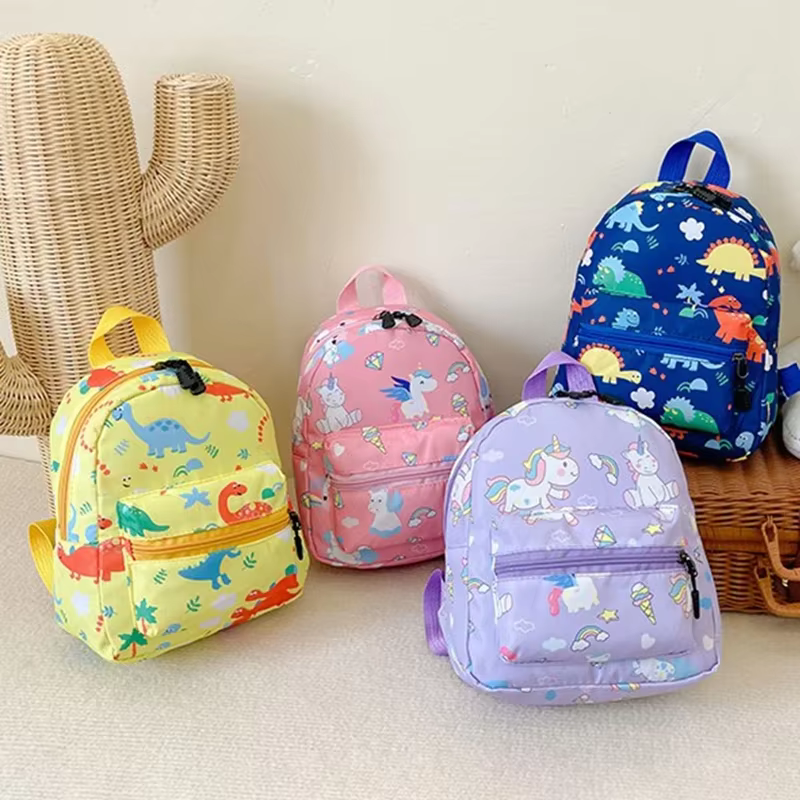 Sac à dos pour enfants dessin animé dinosaure licorne motif bébé mignon cartable de maternelle sacs imperméables