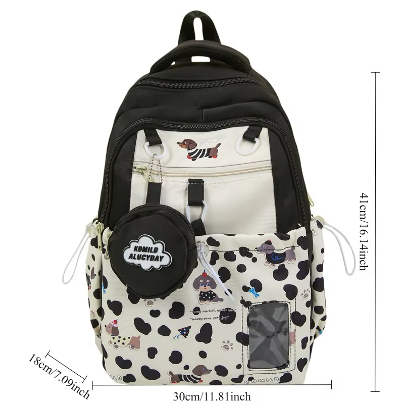 Sac à dos tendance style universitaire pour adolescentes