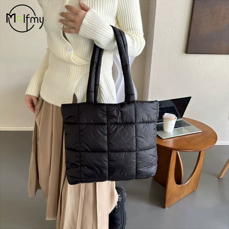 Sac à bandoulière rembourré d'hiver pour femmes