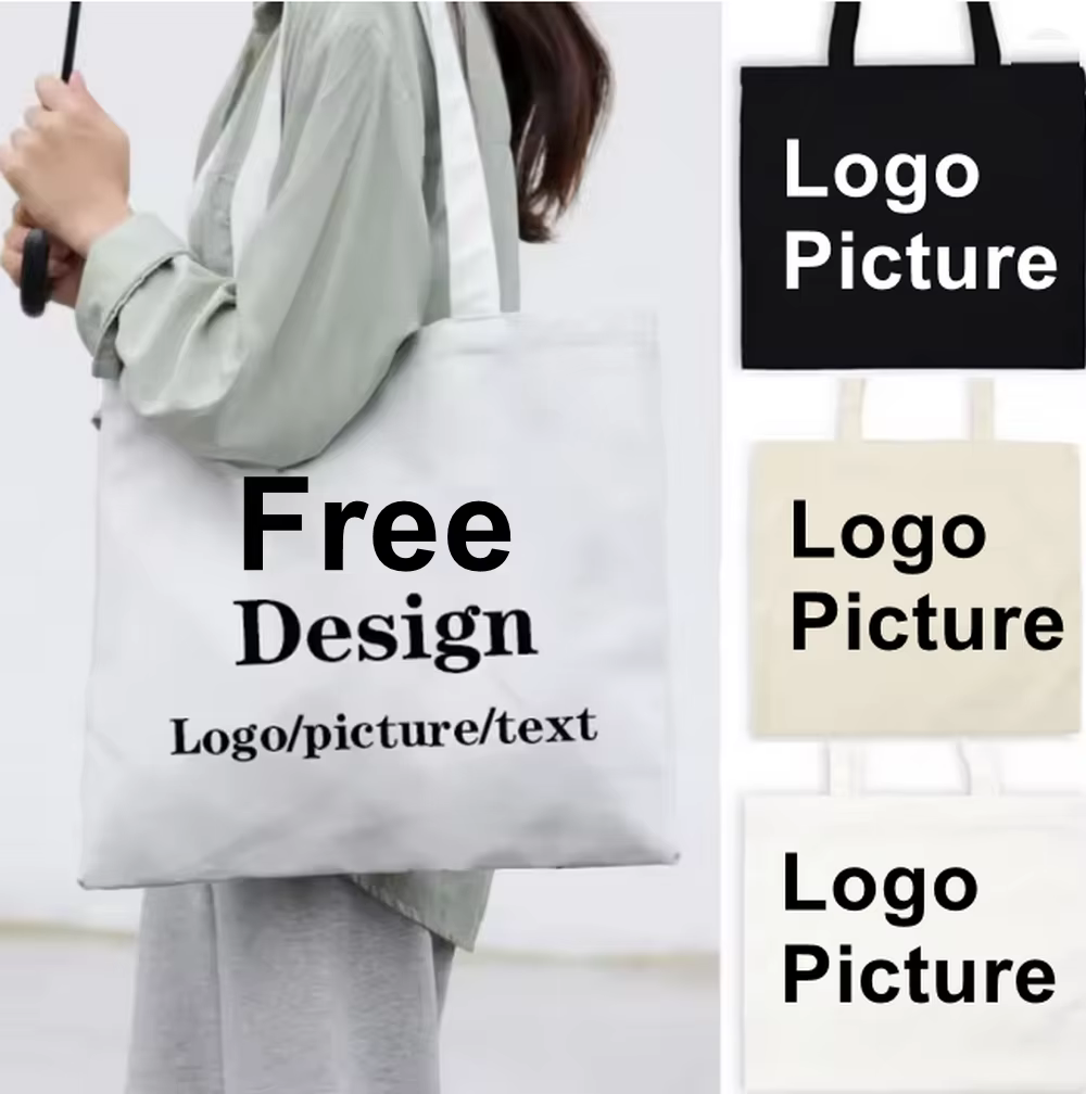 30 pièces de sacs en coton personnalisés