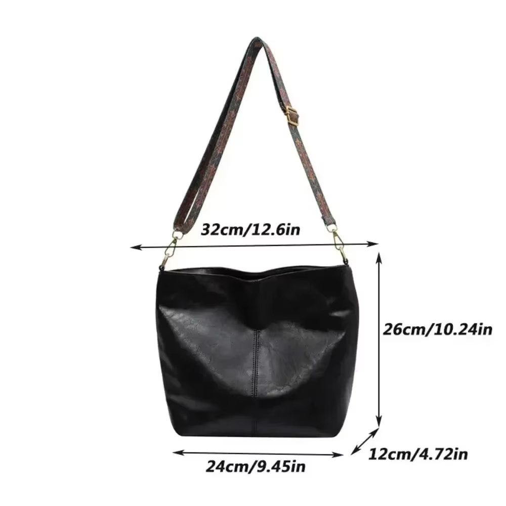 Sac à bandoulière Vintage en cuir PU pour femmes