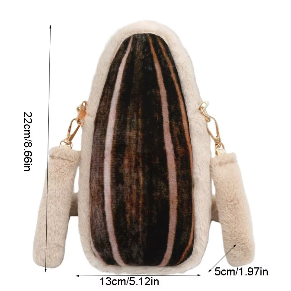 Sac bandoulière géant en forme de nourriture simulée