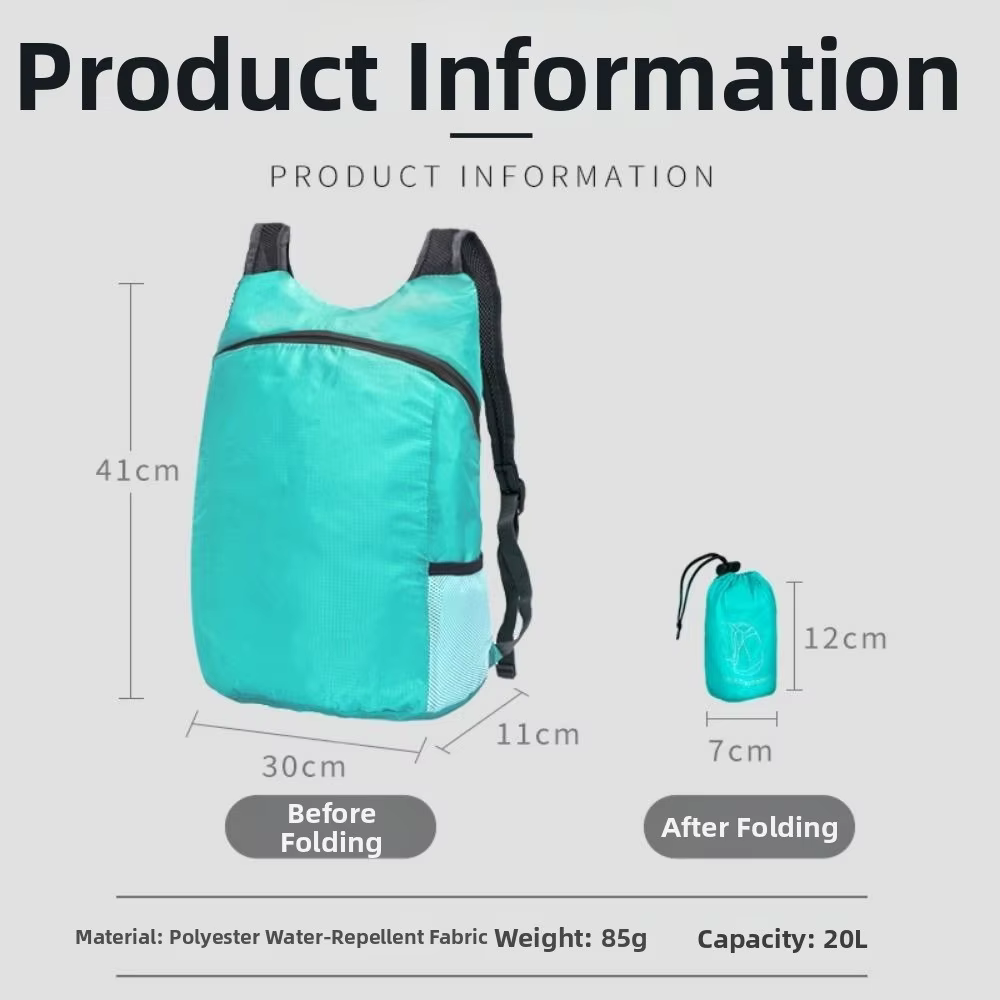 Sac à dos pliable de haute qualité 20L
