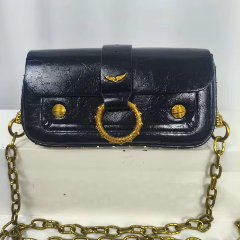 Sac mini haut de gamme 2026 au design classique avec rivets circulaires
