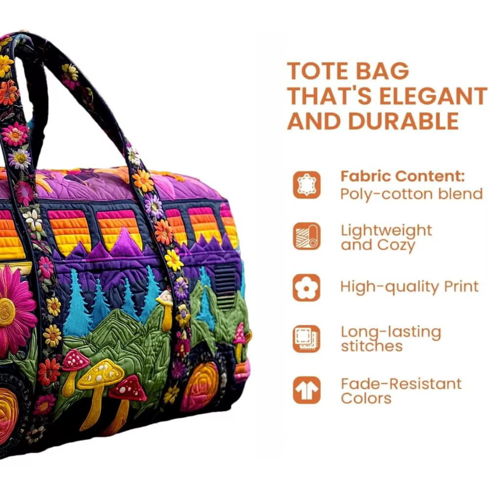 Sac de voyage matelassé Hippie Journey