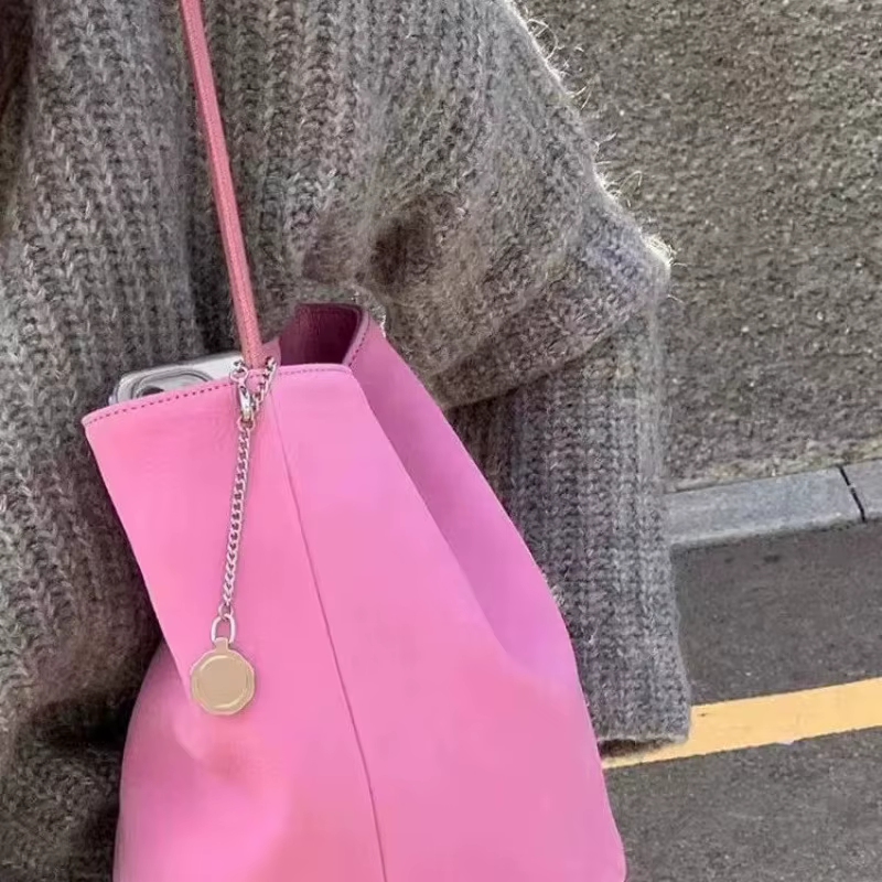 Sac à main en PU rose, sac à main tendance pour femmes
