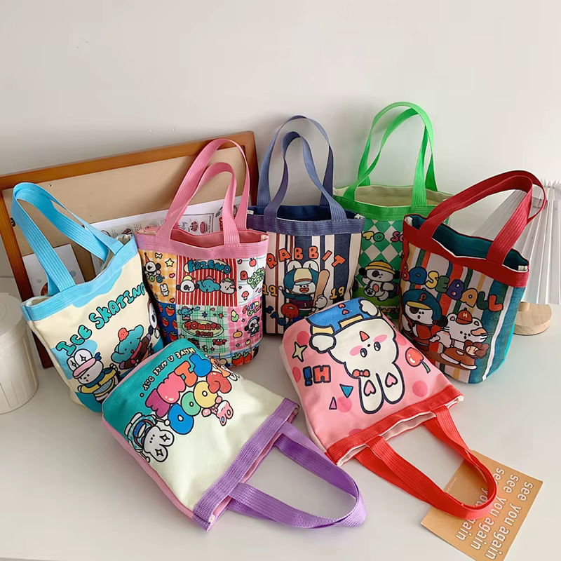Sac fourre-tout décontracté en toile pour femme