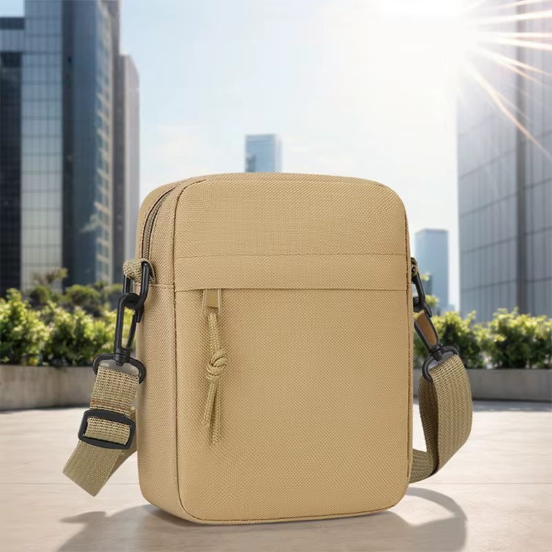 Sac à bandoulière unisexe de couleur unie