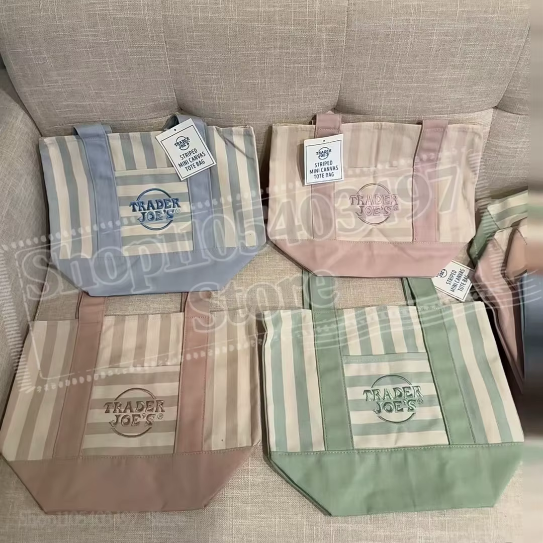 Mini sac fourre-tout Trader Joe's en toile
