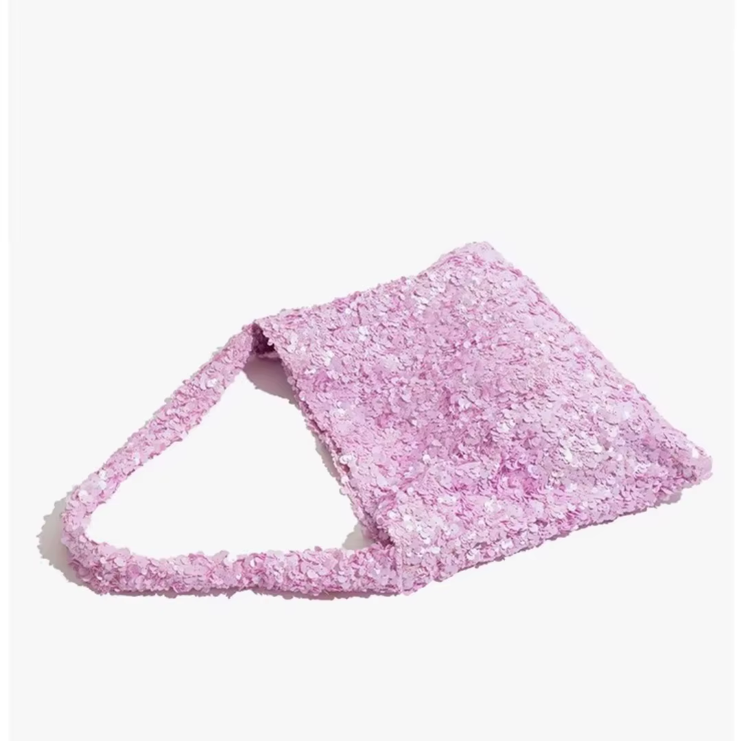 Nouveau sac fourre-tout grande capacité à sequins scintillants
