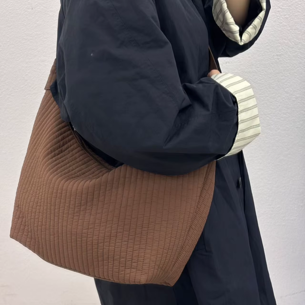 Nylon couleur unie grande capacité fourre-tout décontracté automne polyvalent femme sacs en vente 2025 mode Simple mode sacs à bandoulière