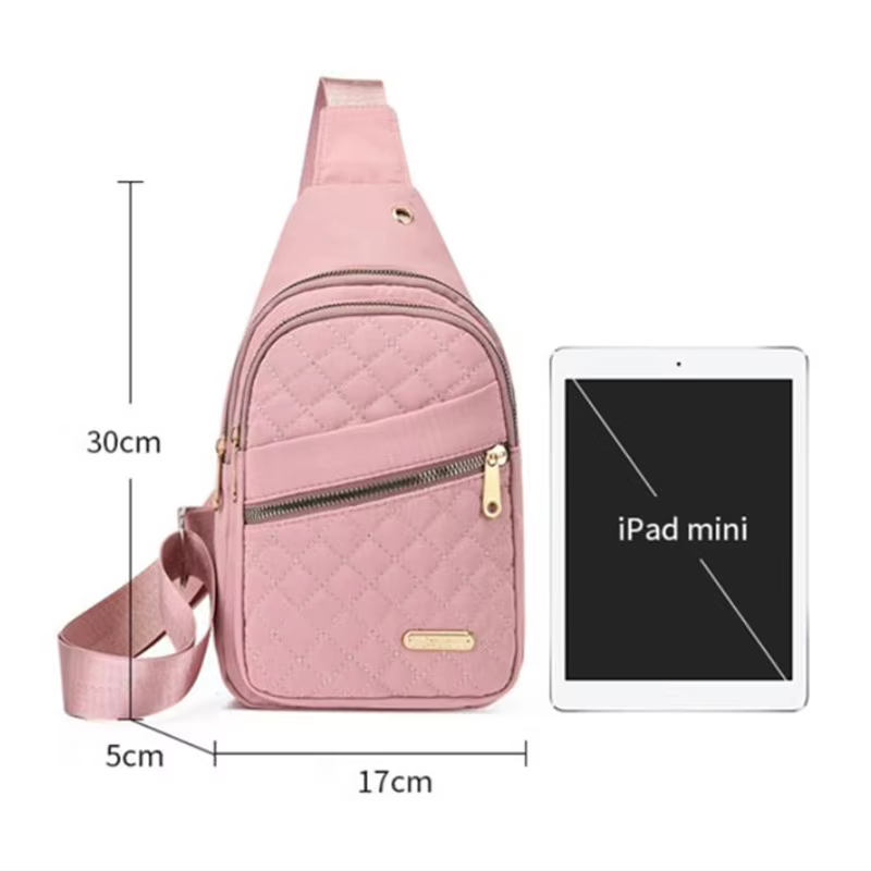 Sac banane matelassé de couleur unie