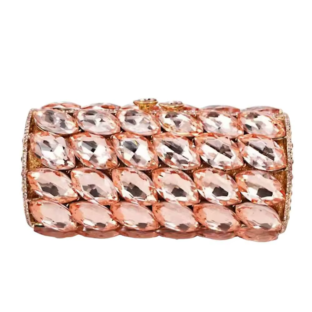 Argent/or grande pierre sac de mariage pochettes de soirée mode strass sacs à main femmes cristal