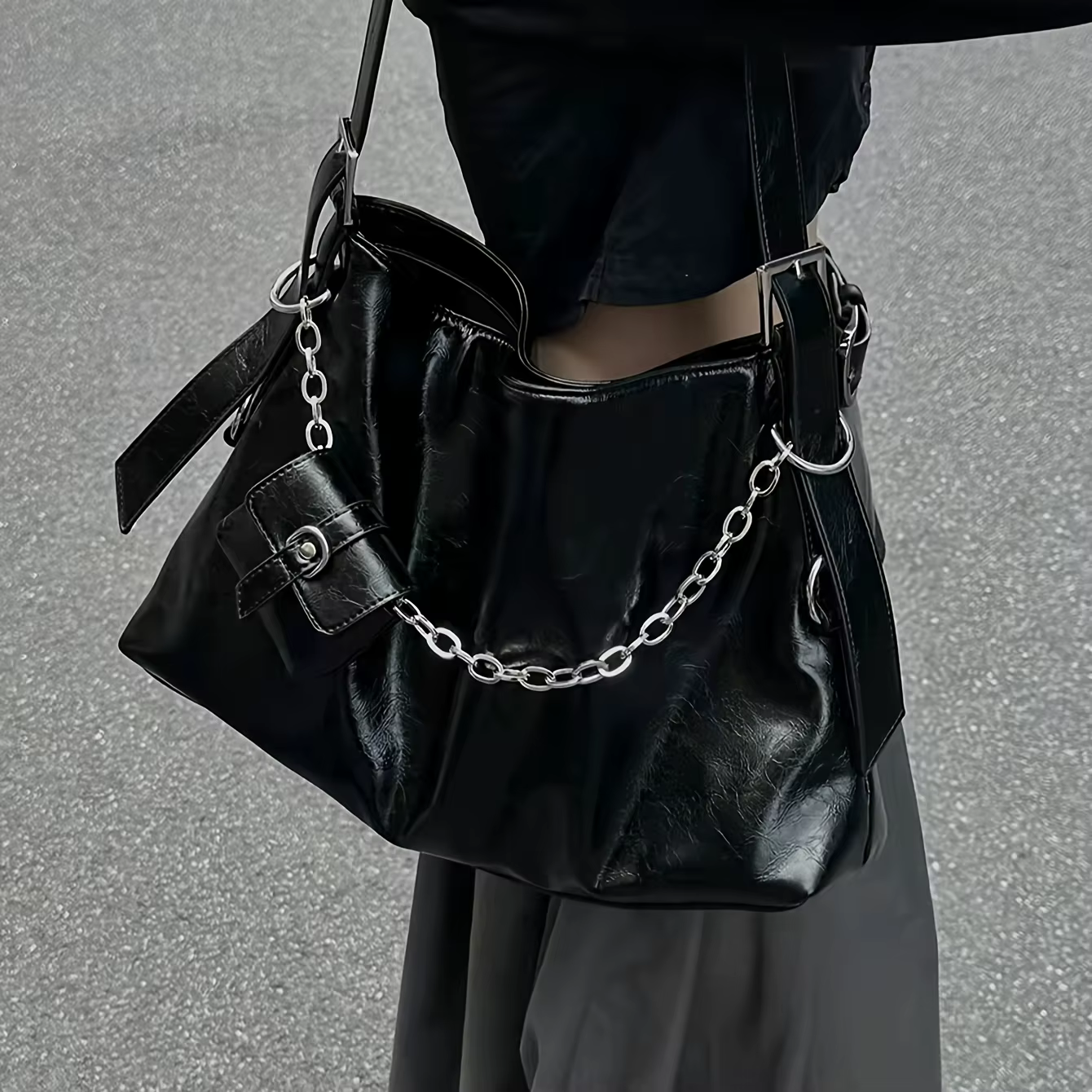 Sacs à bandoulière de luxe noirs pour femmes