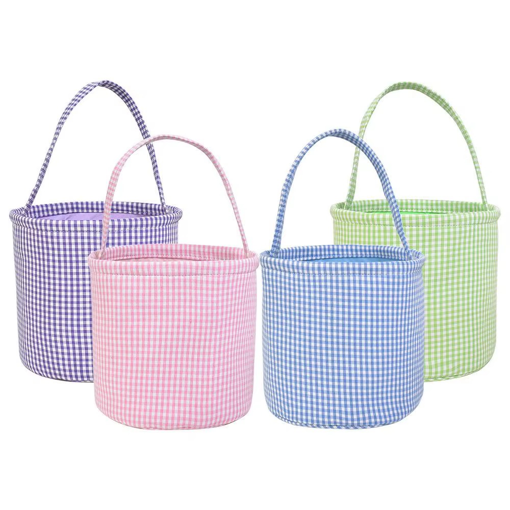Panier de bonbons d'Halloween « Trick or Treat » – Sac fourre-tout à motif écossais grande capacité pour décorations et fournitures