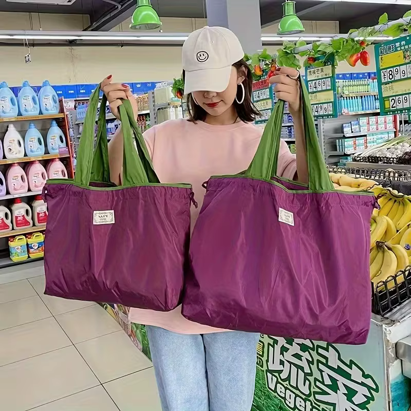 Sac fourre-tout pliable de grande capacité pour épicerie