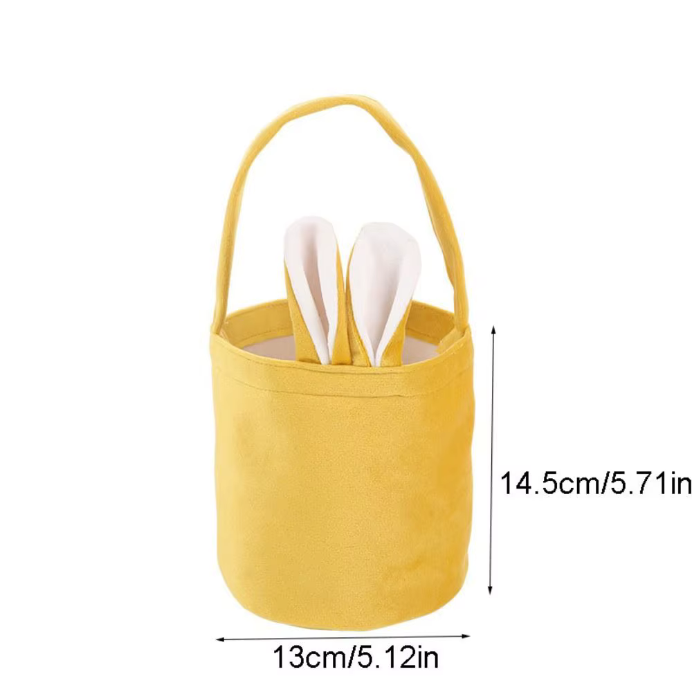 Sac fourre-tout simple en tissu avec oreilles de lapin de Pâques