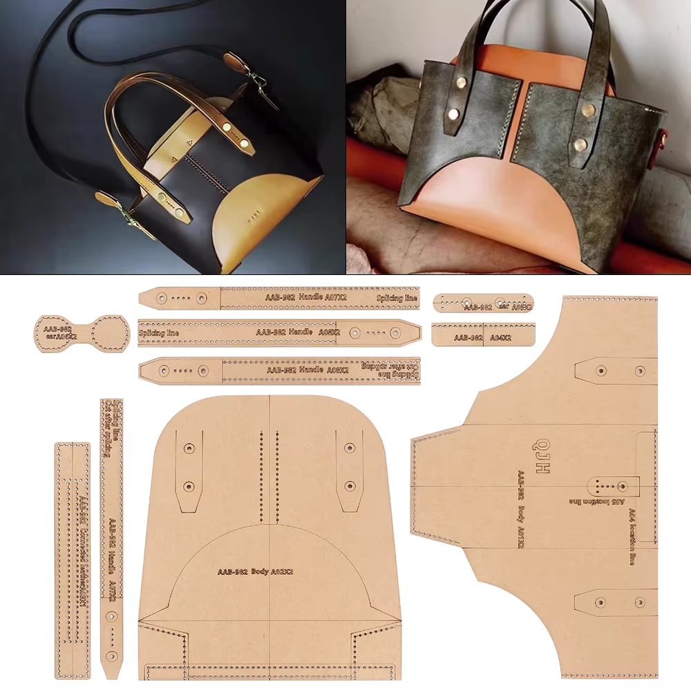 1 ensemble de dessins en cuir DIY