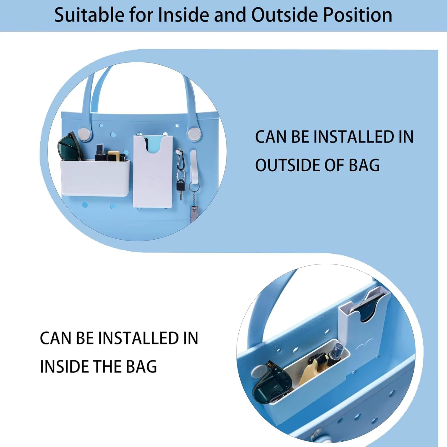 Lot de 4 supports organisateurs pour sac Bogg